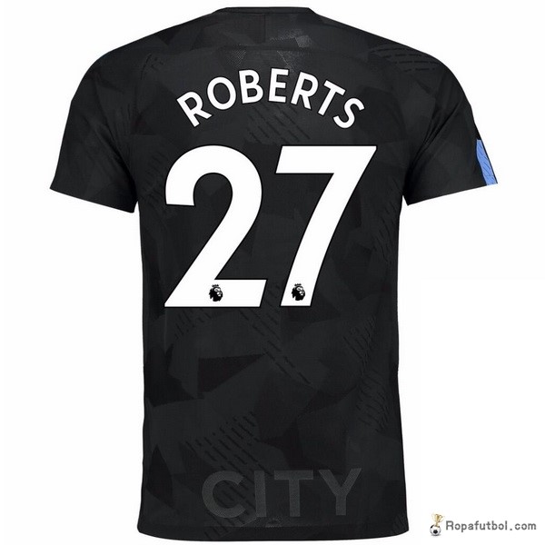 Camiseta Manchester City Replica Tercera Ropa Roberts 2017/18
